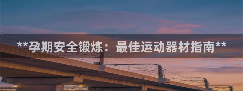 意昂3娱乐平台：**孕期安全锻炼：最佳运动器材指南**
