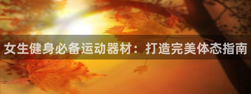 意昂体育3平台注册要钱吗：女生健身必备运动器材：打造
