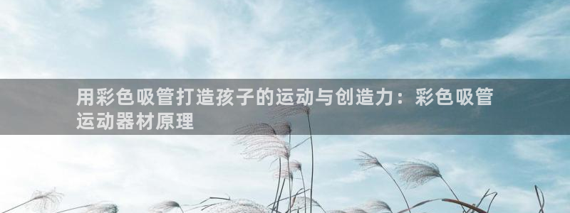 意昂体育3平台是正规平台吗安全吗：用彩色吸管打造孩子